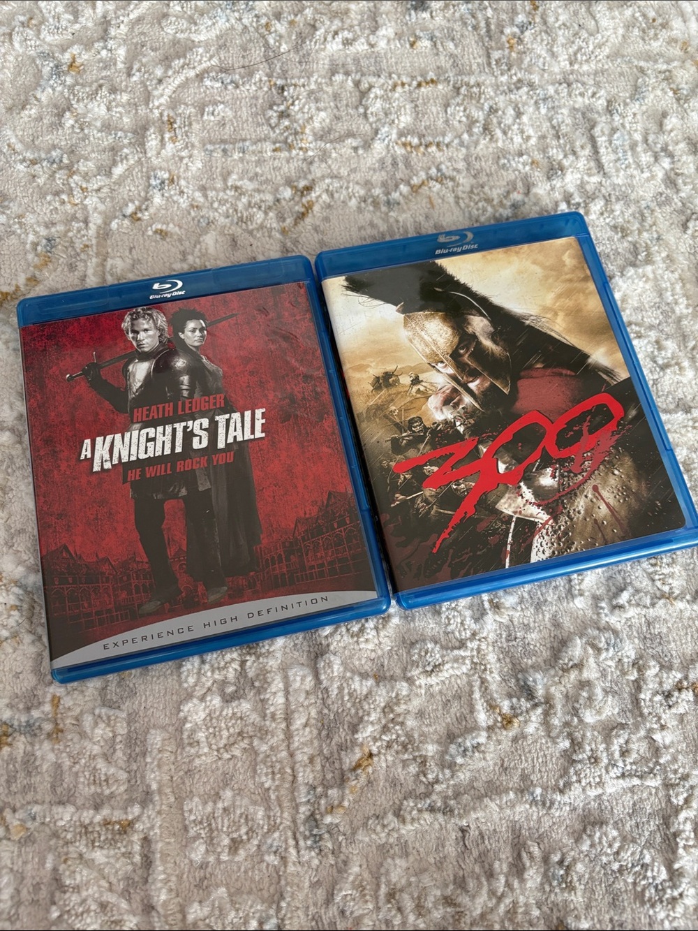 Blu-ray Movie Bundle: A Knight's Tale & 300